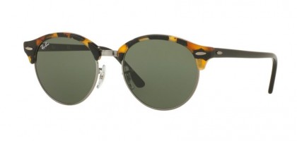 Ray-Ban 0RB4246 CLUBROUND 11/57 Spotted Black Havana - Green
