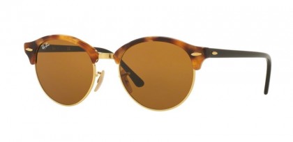 Ray-Ban 0RB4246 CLUBROUND 11/60 Spotted Brown Havana - Brown